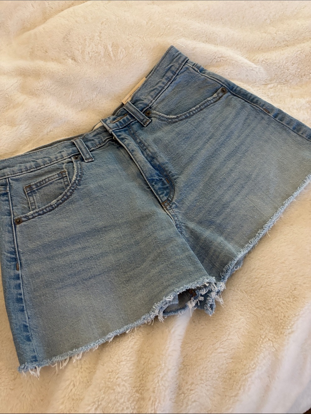 Universal Thread Light Blue Frayed Denim Cutoff Shorts